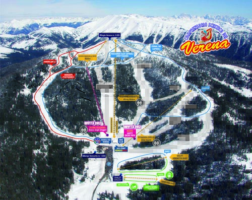 Piste da Sci Comprensorio Ski Area Monte Verena 2000