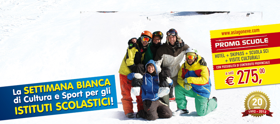 hotel skipass scuola visite culturali 275 euro