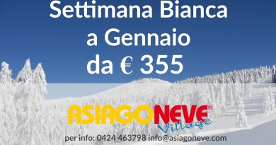 Settimana bianca Gennaio da € 355 Settimana bianca Gennaio da € 355