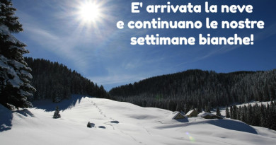 E’ arrivata la neve e vi aspettiamo con tante offerte E’ arrivata la neve e vi aspettiamo con tante offerte