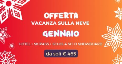 Settimana Bianca Gennaio 2023 da € 465 Settimana Bianca Gennaio 2023 da € 465